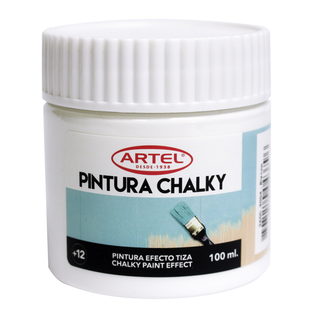 Fco 100 ml pintura chalky blanco Artel