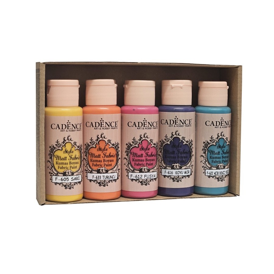 SET DE PINTURA TEXTIL FUNNY 5 UNDS