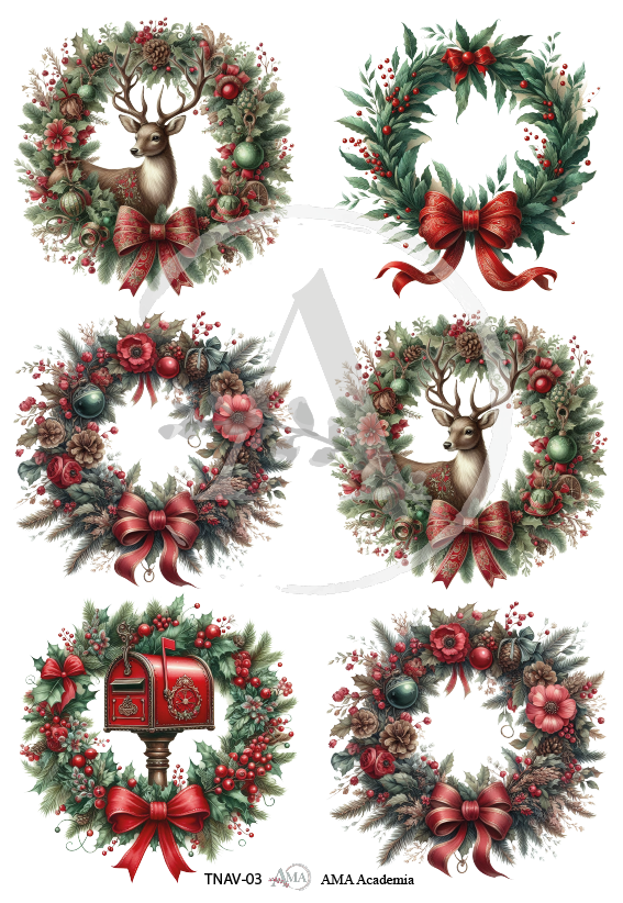 LAMINAS TRANSFER COLOR NAVIDAD 20X30 CMS TNAV-03