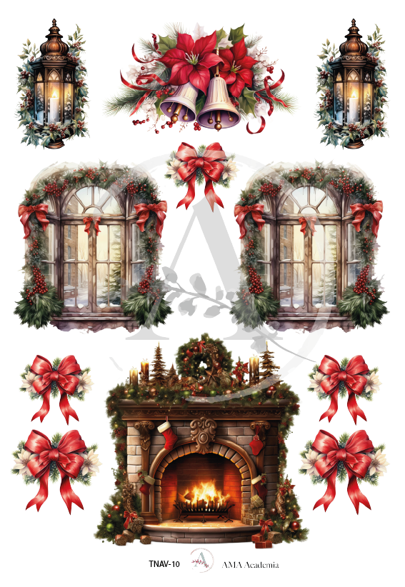 LAMINAS TRANSFER COLOR NAVIDAD 20X30 CMS TNAV-10