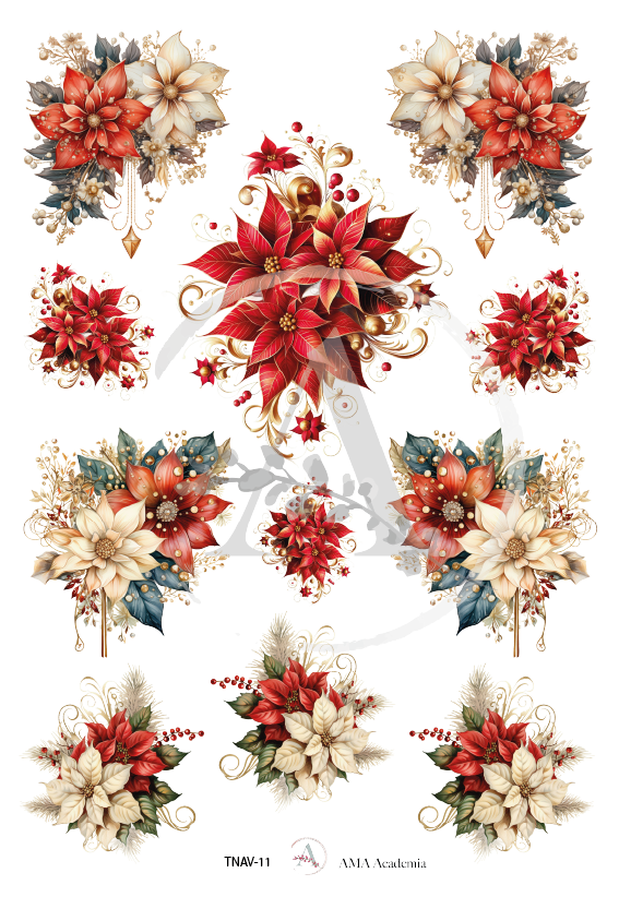 LAMINAS TRANSFER COLOR NAVIDAD 20X30 CMS TNAV-11