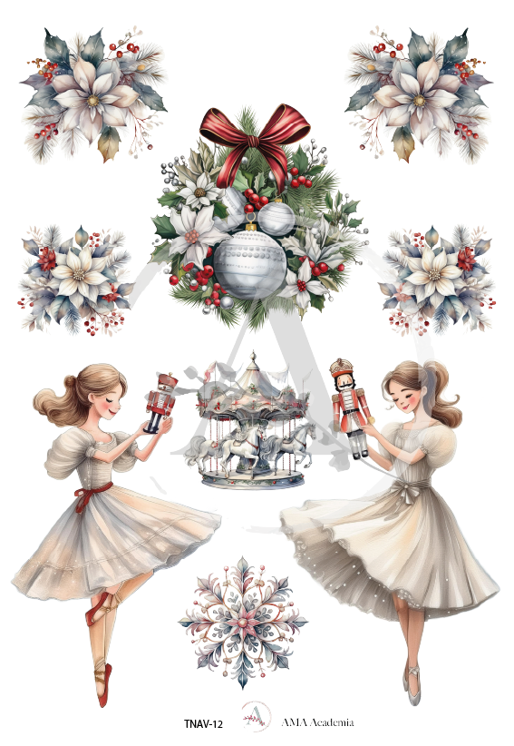 LAMINAS TRANSFER COLOR NAVIDAD 20X30 CMS TNAV-12