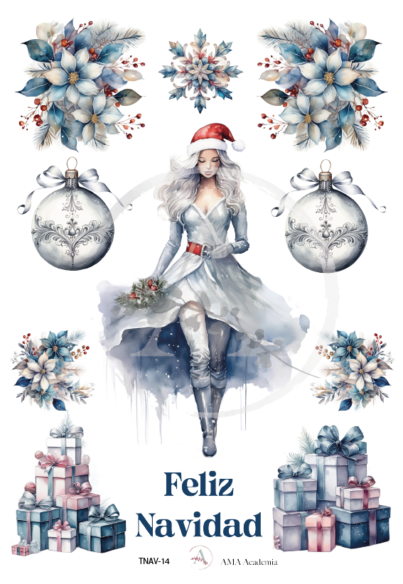 LAMINAS TRANSFER COLOR NAVIDAD 20X30 CMS TNAV-14