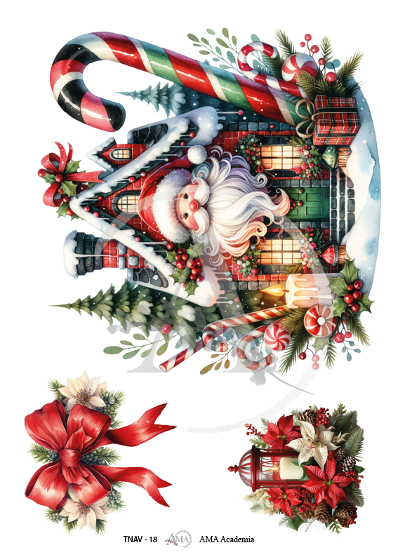 LAMINAS TRANSFER COLOR NAVIDAD 20X30 CMS TNAV-18