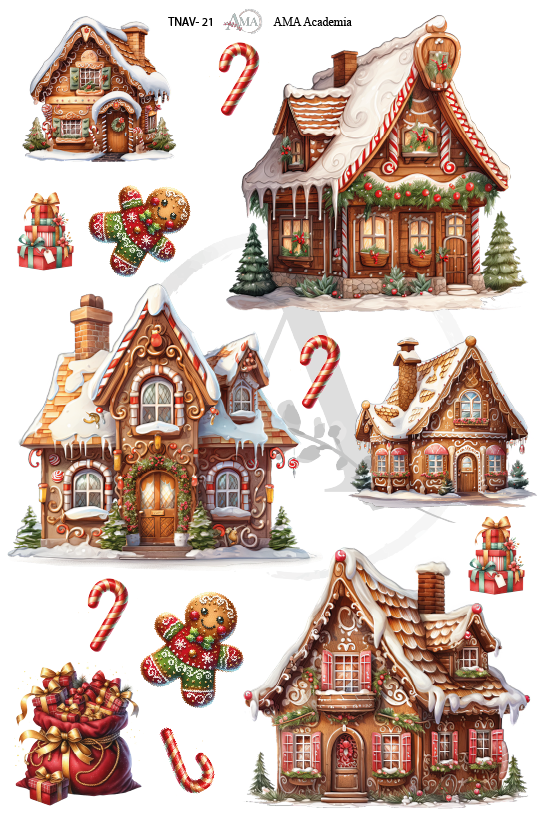 LAMINAS TRANSFER COLOR NAVIDAD 20X30 CMS TNAV-21