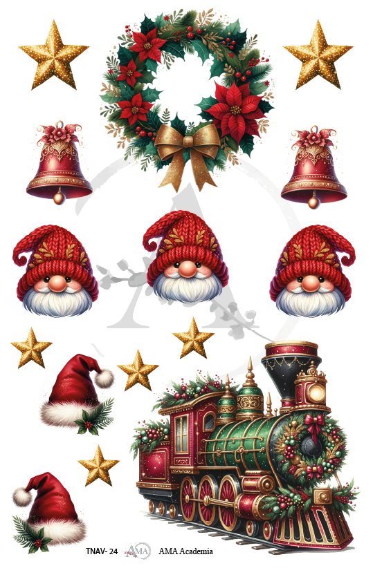 LAMINAS TRANSFER COLOR NAVIDAD 20X30 CMS TNAV-24