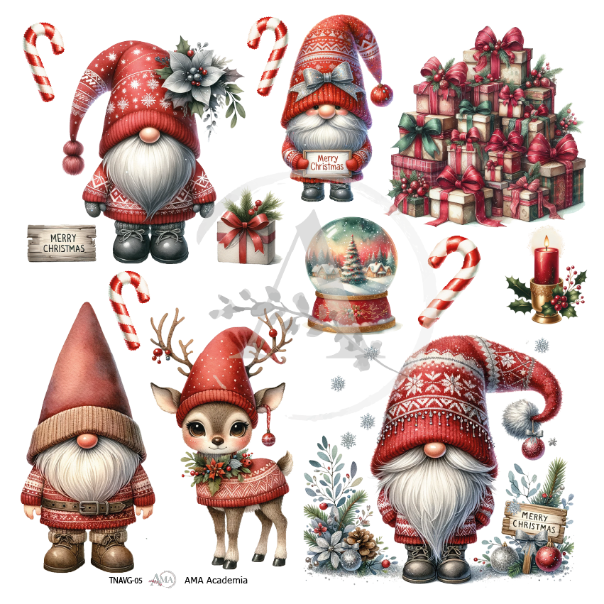 LAMINAS TRANSFER COLOR NAVIDAD 30X30 CMS TNAVG-05